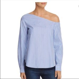 Theory Womens Ulrika Pinstriple Long Sleeves Sz L